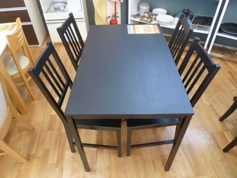 イケア☆IKEA☆ダイニングテーブル+椅子4客セット☆サイズ:横幅1105mm×奥行675mm×高さ745mm☆USED | 名古屋市と春日井